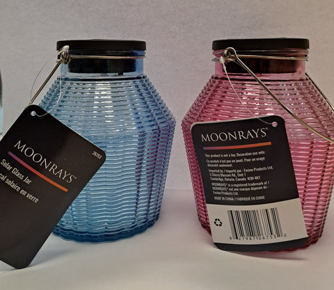 Moonray Solar Glass Patio Jars